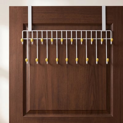 [2 Pcs Combo] Double Layer Door Hanger (White) – দরজার পেছনে ঝুলিয়ে রাখুন স্মার্টভাবে!